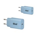 CLUB3D CAC-3022 Ladegerät für Mobilgeräte Smartphone, Universal Blau AC Schnellladung Drinnen