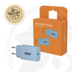 CLUB3D CAC-3022 Ladegerät für Mobilgeräte Smartphone, Universal Blau AC Schnellladung Drinnen