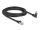 Delock GigE Kamera Kabel RJ45 St 45° gedreht und 90° gewink.