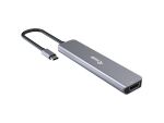 Equip USB-C 6-in-1-Multifunktionsadapter, HDMI 4K/30Hz, USB-C x 4, USB-A x 1, 5 Gbit/s, 100 W USB PD