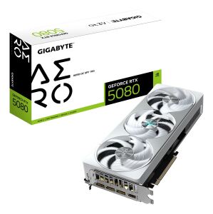 GIGABYTE GeForce RTX 5080 AERO OC SFF 16G Grafikkarte - 16 GB GDDR7, 256 Bit, PCI-E 5.0, 2730MHz Core Clock, 3 x DisplayPort, 1 x HDMI, GV-N5080AERO OC-16GD