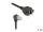 DeLOCK Netzwerk Verlängerungskabel S/FTP Stecker RJ45 Stecker 90° gewinkelt zu RJ45 Einbaubuchse Cat.6A 1 m schwarz