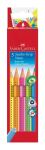Faber-Castell Farbstifte Jumbo Grip Neon 5er Kartonetui