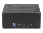 DeLOCK USB Dual Dockingstation für 2 x SATA HDD / SSD mit Klon Funktion und Card Reader + zusätzlichem USB Port