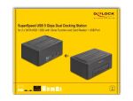 DeLOCK USB Dual Dockingstation für 2 x SATA HDD / SSD mit Klon Funktion und Card Reader + zusätzlichem USB Port