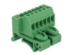 DELOCK Terminalblock Set f. Hutschiene 6Pin m. Schraubverr.