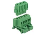 DELOCK Terminalblock Set f. Hutschiene 6Pin m. Schraubverr.