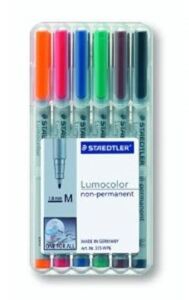 Staedtler 315 WP6 Marker 1 Stück(e) Schwarz, Blau, Braun, Grün, Orange, Rot