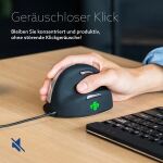 R-Go Tools Ergonomische Maus R-Go HE Break mit Pausensoftware, groß (Handlänge ≥ 185mm), für Rechtshänder, verkabelt, schwarz