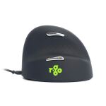 R-Go Tools Ergonomische Maus R-Go HE Break mit Pausensoftware, groß (Handlänge ≥ 185mm), für Rechtshänder, verkabelt, schwarz