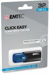 Emtec B110 Click Easy 3.2 USB-Stick 32 GB USB Typ-A 3.2 Gen 2 (3.1 Gen 2) Schwarz, Blau