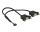 DeLOCK 84832 USB Kabel USB 2.0 0,25 m 2 x USB A 0,48 Gbit/s Schwarz