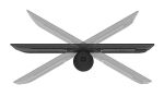 Neomounts DS42-430BL12 TV-Ständer 23-43"- abschraubbar - schwenkbar