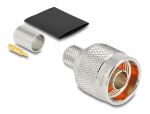 DELOCK N Stecker z.Crimpen LMR400 passend.schrumpfschlauch