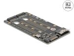 DELOCK SFF-8654 8i > 2x M.2 Key M NVMe SSD Konverter