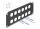 DELOCK 10 D-Typ Patchpanel 12 Port 2 HE schwarz
