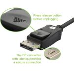 Techly ICOC-DSP-A21-020 2 m DisplayPort Schwarz