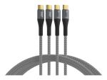 EFB Elektronik USB-CC-00006 USB Kabel USB 2.0 2 m USB C 0,48 Gbit/s 100 W Schwarz, Grau