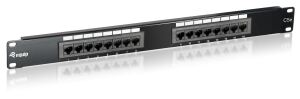 Equip 16-Port Cat.5e Ungeschirmtes Patch Panel, Black