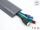 DELOCK PVC Kabelkanal flexibel 70 x 13 mm - Länge 1,5 m grau