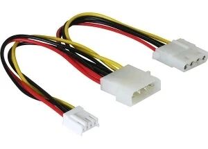 DeLOCK Y-cable power Mehrfarbig 0,25 m