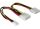 DeLOCK Y-cable power Mehrfarbig 0,25 m