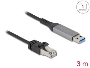 DELOCK USB LAN Kabel USB Typ-A > RJ45 Gigabit Ethernet 3m
