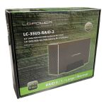 LC-Power LC-35U3-RAID-2 Speicherlaufwerksgehäuse HDD-Gehäuse Schwarz 3.5"