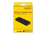 DeLOCK Externes USB Type-C Combo Gehäuse für M.2 NVMe PCIe oder SATA SSD