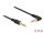 Delock Klinkenkabel 3,5 mm 3 Pin St. zu st. 0,5m schwarz