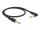 Delock Klinkenkabel 3,5 mm 3 Pin St. zu st. 0,5m schwarz