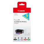 Canon CLI-8 BK/PC/PM/R/G Multipack mit 5 Tinten