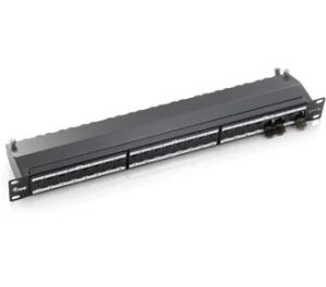 Equip 24-Port Premium Cat.6A Geschirmtes Patch Panel, Hellgrau