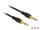 DELOCK Klinkenkabel 3.5mm 3Pin St > St 0.5m schwarz