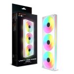 COUGAR Unity360-FB Single-Frame 360 ARGB PWM Reversed-Lüfter mit Stream-Kabel-Design, Weiß