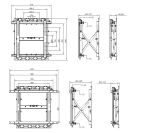 Equip 43"-70" Push und Pop TV-Wandhalterung