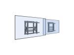 Equip 43"-70" Push und Pop TV-Wandhalterung