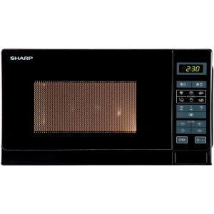 Sharp Home Appliances R-242 BKW Mikrowelle Schwarz Solo-Mikrowelle Arbeitsplatte 20 l 800 W