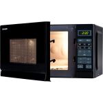Sharp Home Appliances R-242 BKW Mikrowelle Schwarz Solo-Mikrowelle Arbeitsplatte 20 l 800 W