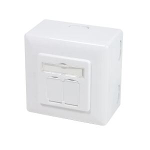 LogiLink NP0039A Steckdose RJ-45 Metallisch, Weiß