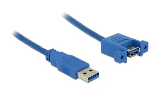DeLOCK USB 3.0 A, 1m USB Kabel USB 3.2 Gen 1 (3.1 Gen 1) USB A 5 Gbit/s Blau