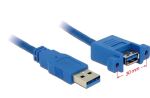 DeLOCK USB 3.0 A, 1m USB Kabel USB 3.2 Gen 1 (3.1 Gen 1) USB A 5 Gbit/s Blau