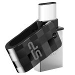 Silicon Power Mobile C31 USB-Stick 32 GB USB Type-A / USB Type-C 3.2 Gen 1 (3.1 Gen 1) Schwarz, Silber