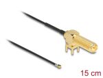 DeLOCK Antennenkabel RP-SMA 90° PCB Buchse zum Einbau...