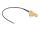 DeLOCK Antennenkabel RP-SMA 90° PCB Buchse zum Einbau zu I-PEX Inc., MHF® 4L Stecker 1.13 15 cm Gewindelänge 15 mm