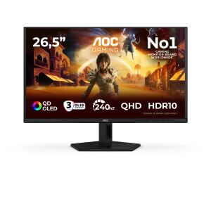 AOC G4 Q27G41ZDF Computerbildschirm 67,3 cm (26.5") 2560 x 1440 Pixel Quad HD QD-OLED Schwarz, Rot