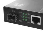 LevelOne Gigabit RJ45 zu SFP Mediakonverter, PoE PSE