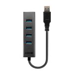 Lindy 43324 Schnittstellen-Hub USB 3.2 Gen 1 (3.1 Gen 1) Type-A 5000 Mbit/s Schwarz