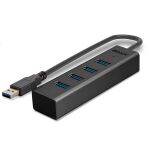 Lindy 43324 Schnittstellen-Hub USB 3.2 Gen 1 (3.1 Gen 1) Type-A 5000 Mbit/s Schwarz