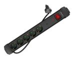Lanberg SP1-05F-0500-BK Verlängerungskabel 5 m 5...